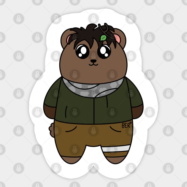 Jake Park Bear Sticker by SentABearToSpace 